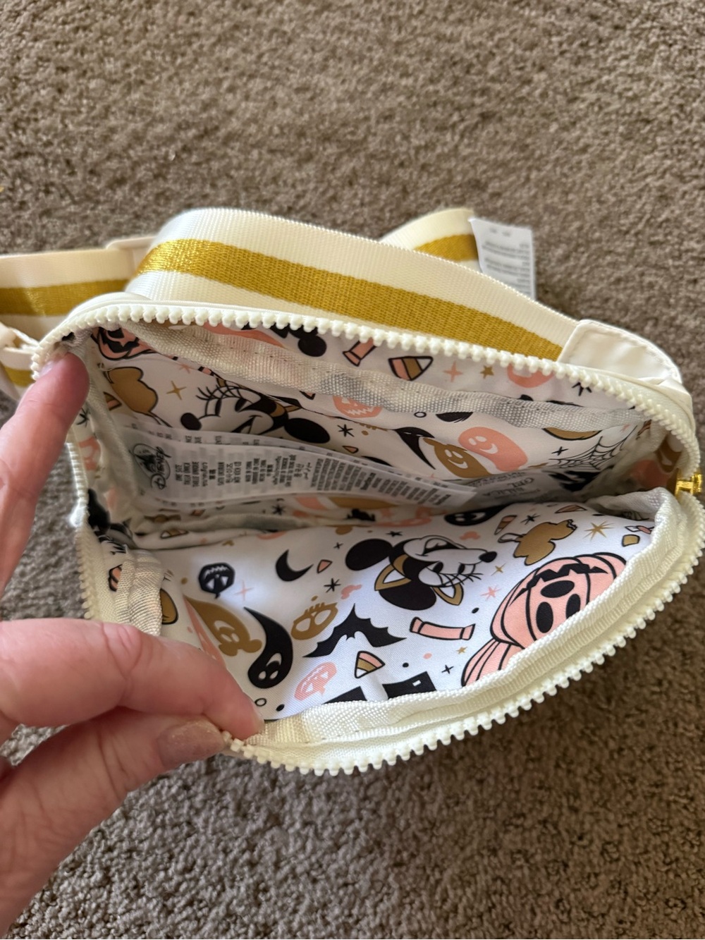 Disney Halloween Pumpkin Mickey Crossbody Bag - Picture 2 of 4